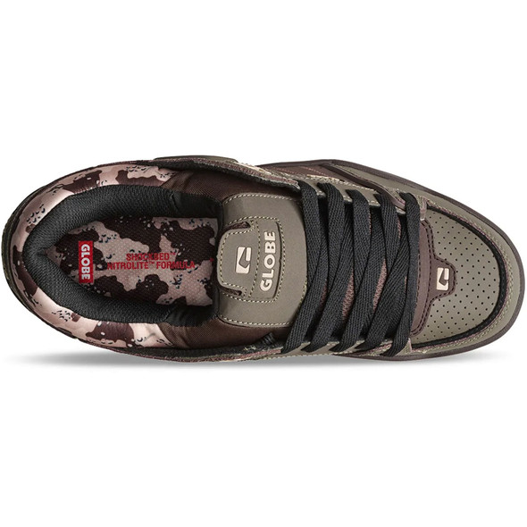 product variation Open Box (Damaged package): GLOBE Fusion Mens Footwear, Color: Mud/Camo, Size: 10.5 (GBFUS-MUD_CAMO-10.5) image