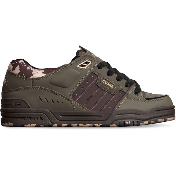 product variation Open Box (Damaged package): GLOBE Fusion Mens Footwear, Color: Mud/Camo, Size: 10.5 (GBFUS-MUD_CAMO-10.5) image